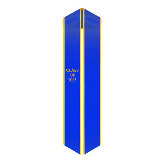 Blue and Gold Sash, Customize Option Provides