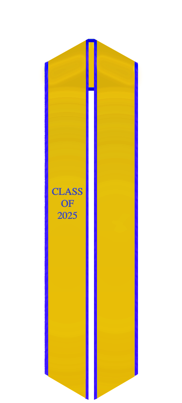 Yellow and Blue Sash, Customize Option Provides